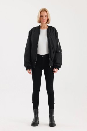 Bomber Ceket - Siyah