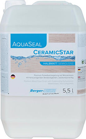 Su Bazlı Parke Cilası Yarı Mat Berger-Seidle CeramicStar 5,5 lt 2k