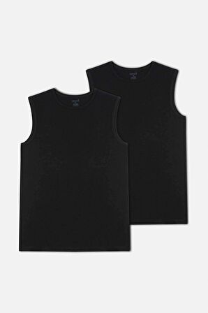 Kom Nick Bisiklet Yaka 2 li Erkek Atlet