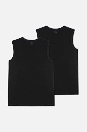 Bisiklet Yaka 2 Li Erkek Atlet 2 Paket