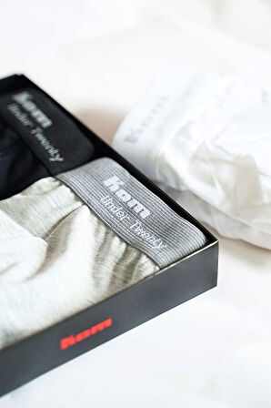 Long Çift Düğmeli Uzun Erkek Boxer (2 Paket)