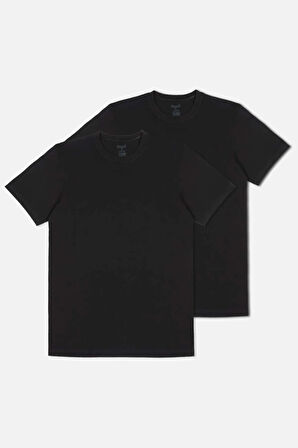 Eduardo Bisiklet Yaka 2 Li Erkek Tshirt (2 Paket)