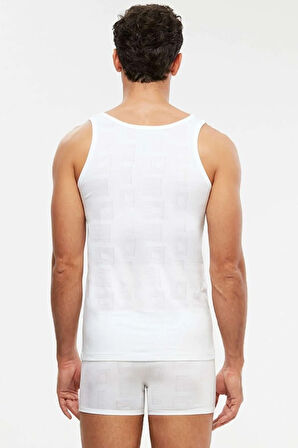 Anka Askılı Modal Jakar Desen Erkek Atlet (2 Paket)