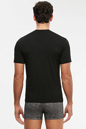Antonio V Yaka Pamuklu Erkek Tshirt  2 Paket