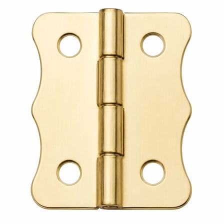 Sarı 100 Adet Papatya Menteşe Düz 36x24 mm - Dekoratif Çerçeve Fener Sandık Kutu Menteşesi