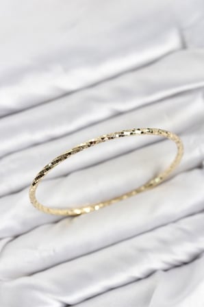 CM Gold Renk Lazer Kesim 65 mm Bilezik TJ-BB8619