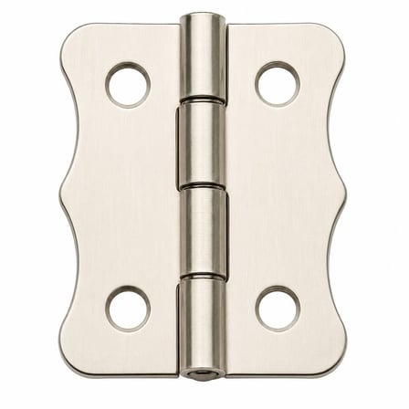 Nikel 100 Adet Papatya Menteşe Düz 36x24 mm - Dekoratif Çerçeve Fener Sandık Kutu Menteşesi