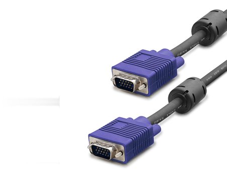 Vga Kablo Od 7.3 Mm 3 M Siyah Mavi HDX7783
