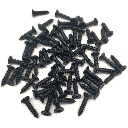 Siyah 1000 Adet Klips Vidası 2,2x9,5 mm YHB - Konik Başlı Kutu, Sandık, Ayak, Askı,  Mini Vida