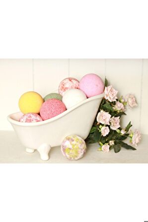 6 Adet Renkli Doğal Kokulu Tüm Vücut Banyo Peeling Nem Bombası Banyo Topu