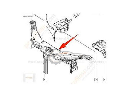 DACİA - ÖN PANEL LODGY/DOKKER 2012- - 625049610R