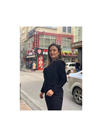 Siyah Tüvid Kısa Ceket