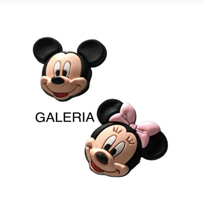 Cutyshoes Jibbitz Disney Magic 3d (3 Boyutlu ) Mickey & Minnie Terlik Süsü 2'li Set By Galeria