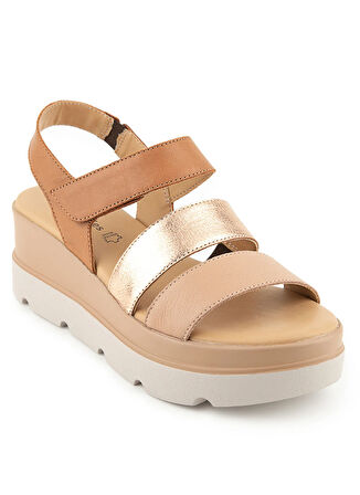 Hush Puppies Deri Taba Kadın Sandalet Podporo