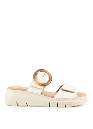 Hush Puppies Krem Kadın Terlik Pigem