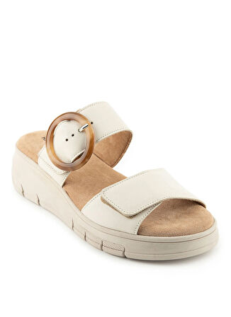Hush Puppies Krem Kadın Terlik Pigem