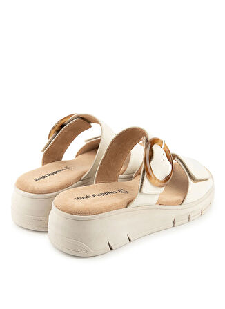 Hush Puppies Krem Kadın Terlik Pigem