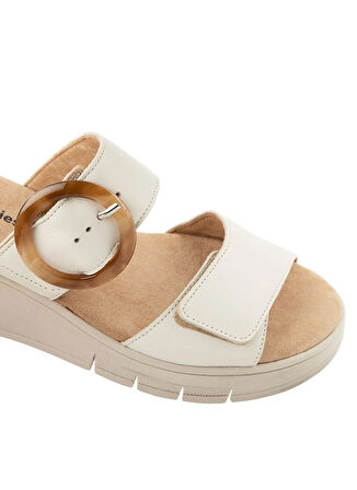 Hush Puppies Krem Kadın Terlik Pigem