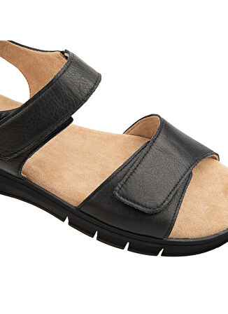 Hush Puppies Deri Siyah Kadın Sandalet Jaylli