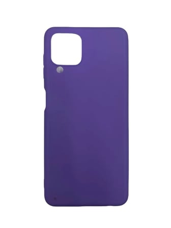 Samsung Galaxy M12 İnce Mat Silikon Kılıf Mor