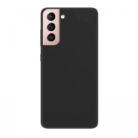 Samsung Galaxy S21 İnce Mat Silikon Kılıf Siyah
