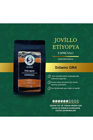 Etiyopya Çekirdek Kahve – Sidamo Gr4, %100 Arabica, Espresso Için Özel Kavrulmuş – 250G
