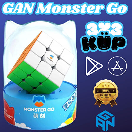 Profesyonel GAN Monster Go Standard 3x3 Küp - Zeka Küpü - Akıl Küpü - Monster Küp - 3x3 Cube