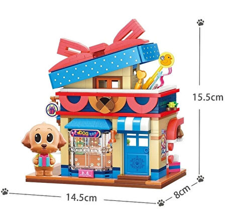 Mikro Blok Oyuncak Dükkanı 374 Parça - Lego Setleri - Keeppley Mini Lego - Keeppley Lego - Mikro Bloklar