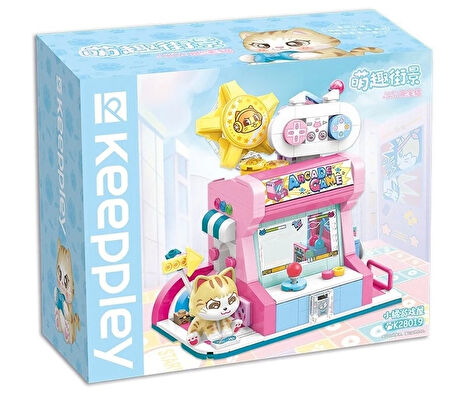 Mikro Blok Kedi Oyun Evi Dükkanı 384 Parça - Lego Setleri - Keeppley Mini Lego - Keeppley Lego - Mikro Bloklar
