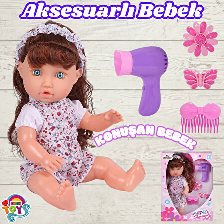 Senoş Aksesuarlı Bebek - Türkçe Konuşan Senoş Et Bebek - Konuşan Bebek - Senoş Bebek - Kuaför Et Bebek