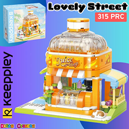 Mikro Blok Meyve Suyu Dükkanı 315 Parça - Lego Setleri - Keeppley Mini Lego - Keeppley Lego - Mikro Bloklar