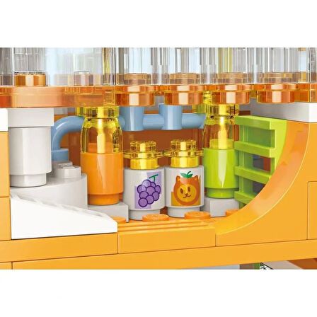 Mikro Blok Meyve Suyu Dükkanı 315 Parça - Lego Setleri - Keeppley Mini Lego - Keeppley Lego - Mikro Bloklar