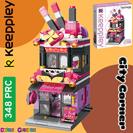 Mikro Blok Makyaj Dükkanı 348 Parça - Lego Setleri - Keeppley Mini Lego - Dükkan Lego - Keeppley Lego - Mikro Bloklar