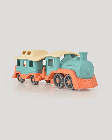 Lüx Somon Sevimli Tren Tren Seti - Plastik Tren - Kırılmaz Oyuncak - Kırılmaz Tren - Tren Oyuncakları - Tren Setleri