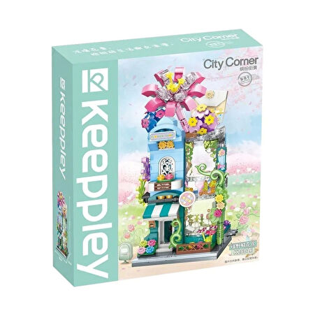 Mikro Blok Çiçek Dükkanı 356 Parça - Lego Setleri - Keeppley Mini Lego - Dükkan Lego - Keeppley Lego - Mikro Bloklar