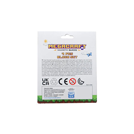Minecraft Tuğla Desenli Blok Manyetik Lego Minecraft Manyetik Lego Minecraft Lego Megacraft Lego Seti Megnetic Blocks