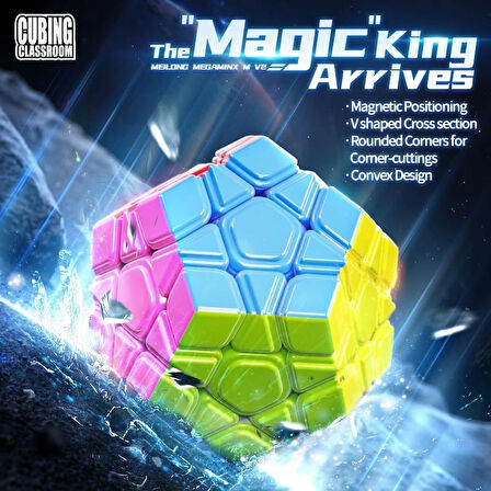 Orijinal MoYu Meilong Megaminx Manyetik Küp - Moyu Speed Cube - Moyu Megaminx Zeka Küpü - Zeka Küpü - Magnetic Cube