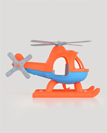 Lüx Turuncu Büyük Helikopter - Plastik Helikopter - Kırılmaz Oyuncak - Kırılmaz Helikopter - Helikopter Oyuncakları - Helikopter Setleri
