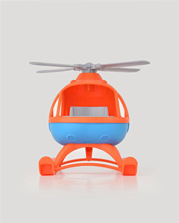 Lüx Turuncu Büyük Helikopter - Plastik Helikopter - Kırılmaz Oyuncak - Kırılmaz Helikopter - Helikopter Oyuncakları - Helikopter Setleri