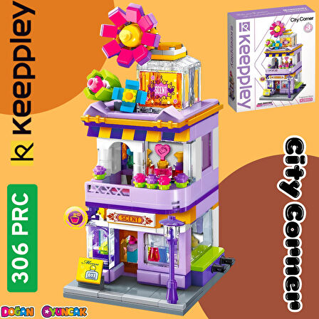 Mikro Blok Parfüm Dükkanı 306 Parça - Lego Setleri - Keeppley Mini Lego - Dükkan Lego - Keeppley Lego - Mikro Bloklar