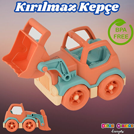 Lüx Somon Minik Kepçe - Plastik Kepçe - Kırılmaz Oyuncak - Kırılmaz Kepçe Dozer - Kepçe Dozer Setleri