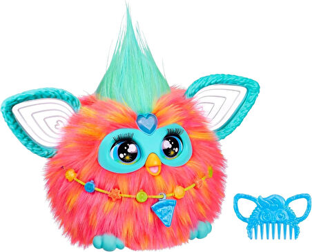 Furby Mercan Renkli İnteraktif Pelüş Oyuncak - Furby Peluşu - Furby Oyuncak Peluş - Konuşan Furby Oyuncak