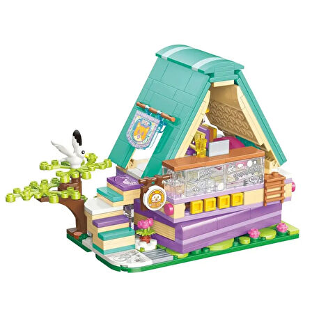 Mikro Blok Calico Cat Comic House Kedi Çizgi Roman Dükkanı 324 Parça - Lego Setleri - Keeppley Mini Lego - Keeppley Lego - Mikro Bloklar