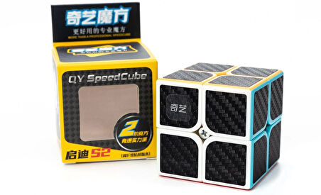 Orijinal MoYu Fiber Karbon 2x2 Küp - Moyu Speed Cube - Moyu Fiber Karbon 2x2 Zeka Küpü - Zeka Küpü - Rubik Küp