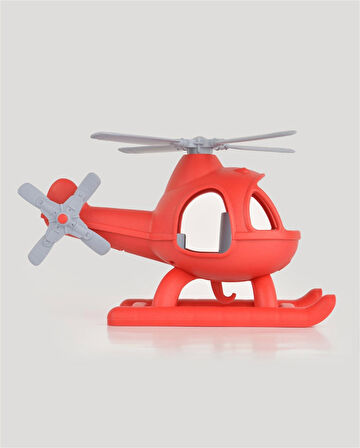 Lüx Kırmızı Büyük Helikopter - Plastik Helikopter - Kırılmaz Oyuncak - Kırılmaz Helikopter - Helikopter Oyuncakları - Helikopter Setleri