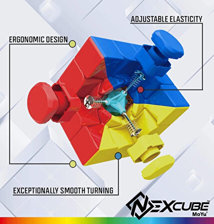 Orijinal NexCube 3x3 Classic Küp (Küçük Paket) - Nexcube Speed Cube - NexCube Classic 3x3 Zeka Küpü - Zeka Küpü - Rubik Küp