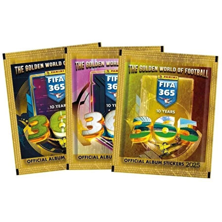 Panini FIFA 365 2025 Sticker 40 Paket - Futbolcu Çıkartmaları - Trading Futbolcu Oyuncu Kartı Panini Stickers