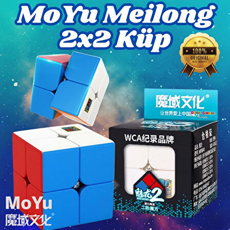 Orijinal MoYu Meilong 2x2 Küp - Moyu Speed Cube - Moyu 2x2 Zeka Küpü - Zeka Küpü - Rubik Küp