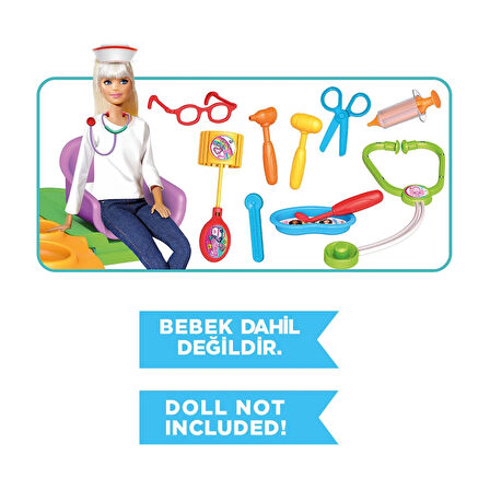 Barbie Doktor Seti Sırt Çantası - Doktor Setleri - Doktor Oyuncak Seti