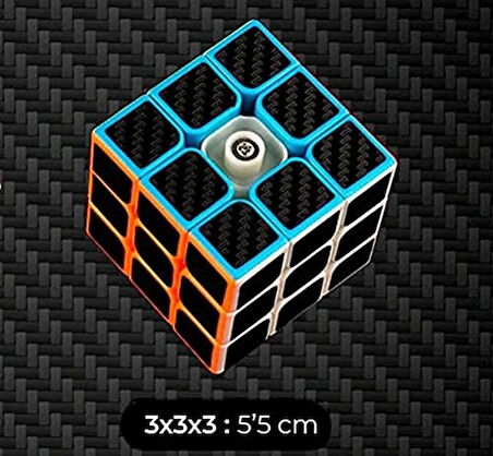 Orijinal MoYu Fiber Karbon 3x3 Küp - Moyu Speed Cube - Moyu Fiber Karbon 3x3 Zeka Küpü - Zeka Küpü - Rubik Küp